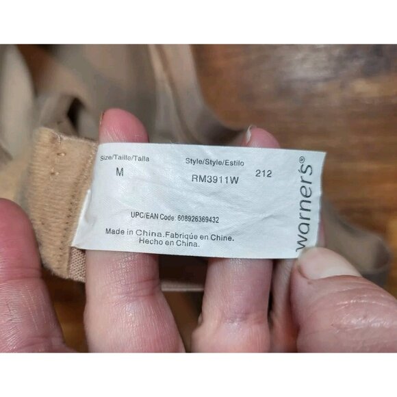 Warner's RM3911W Sz M Easy Does It No Bulge Wirefree Contour Bra - Picture 3 of 3